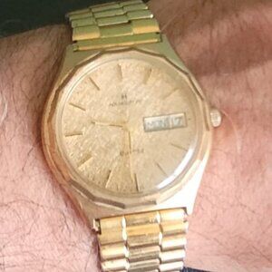 Hamilton golden watch